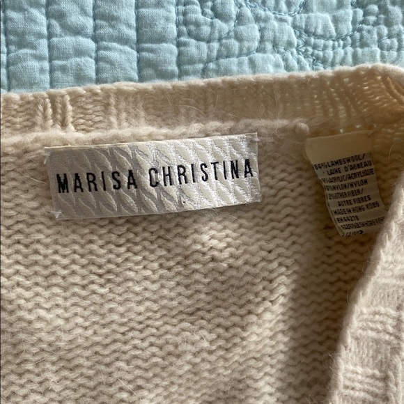 Vintage Lambs Wool Cardigan with Bead Embellishments - Picture 2 of 5